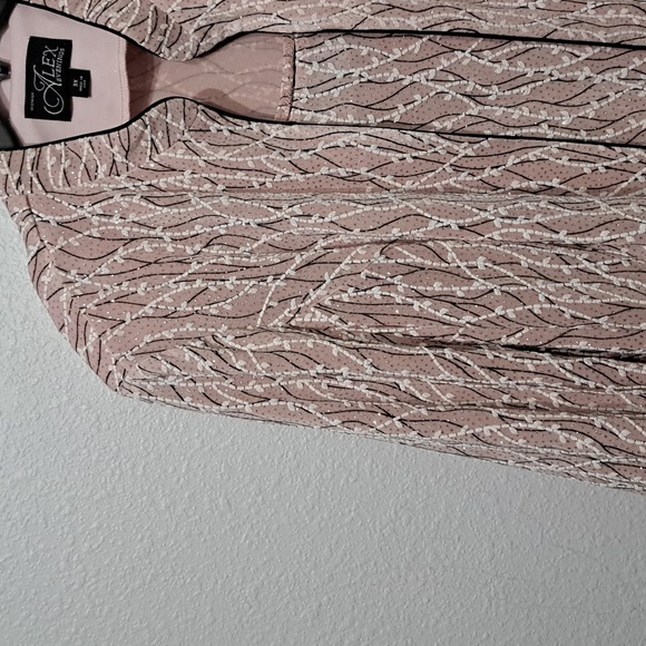 Alex Evenings Plus Size 3/4 Sleeve Printed Twinset - Picture 7 of 14